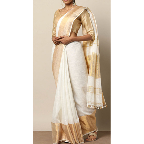 Linen साड़ी