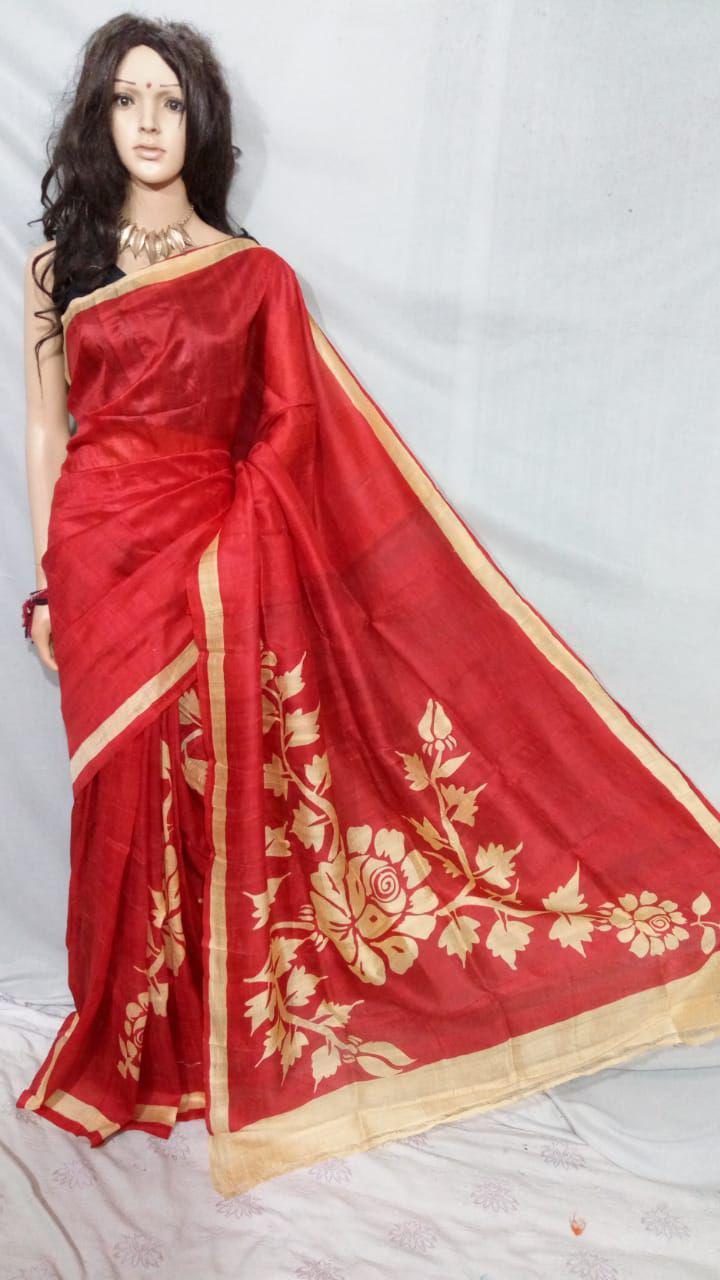 Multi Color Mursidabad Silk
