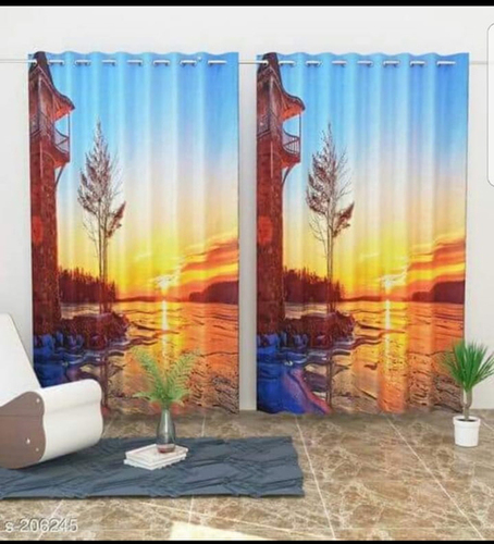 Multicolor Digital Printed Polyester Curtains