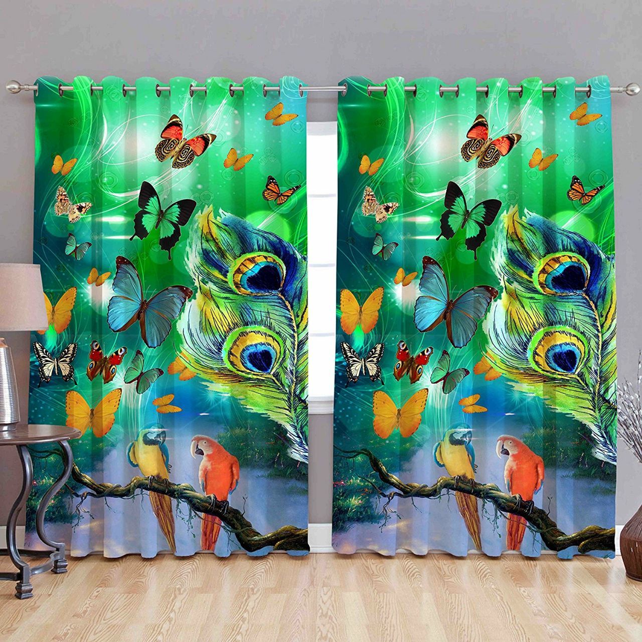 Multicolor Digital Printed Polyester Curtains