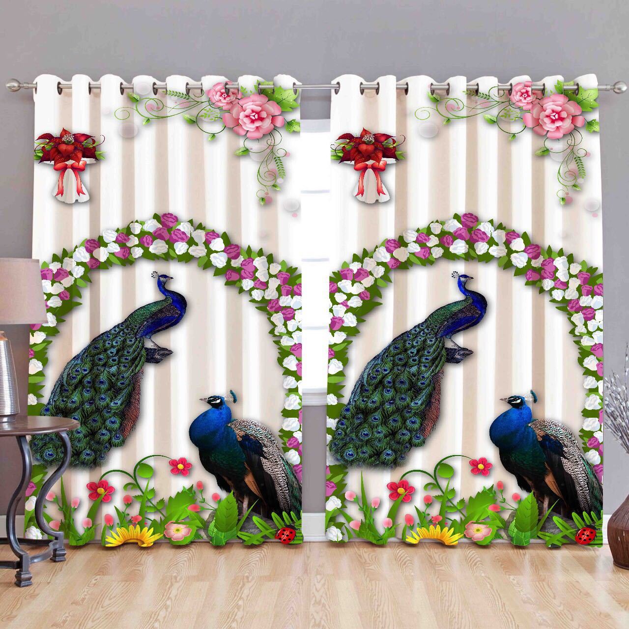 Multicolor Digital Printed Polyester Curtains