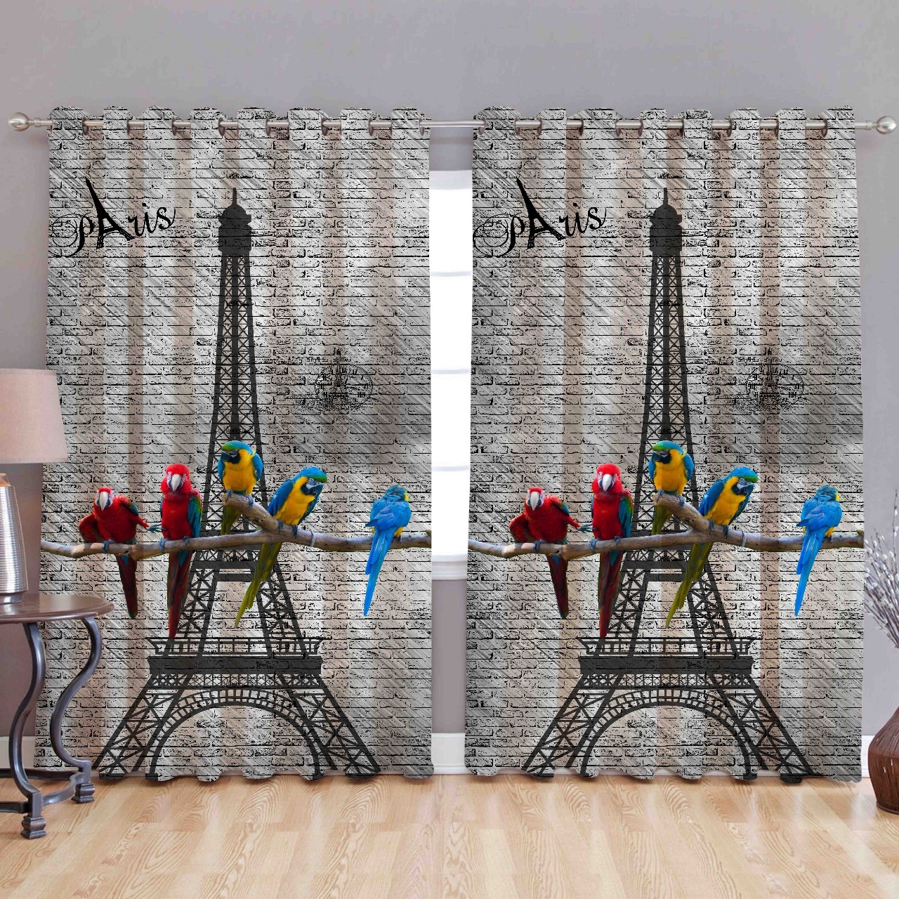 Multicolor Digital Printed Polyester Curtains