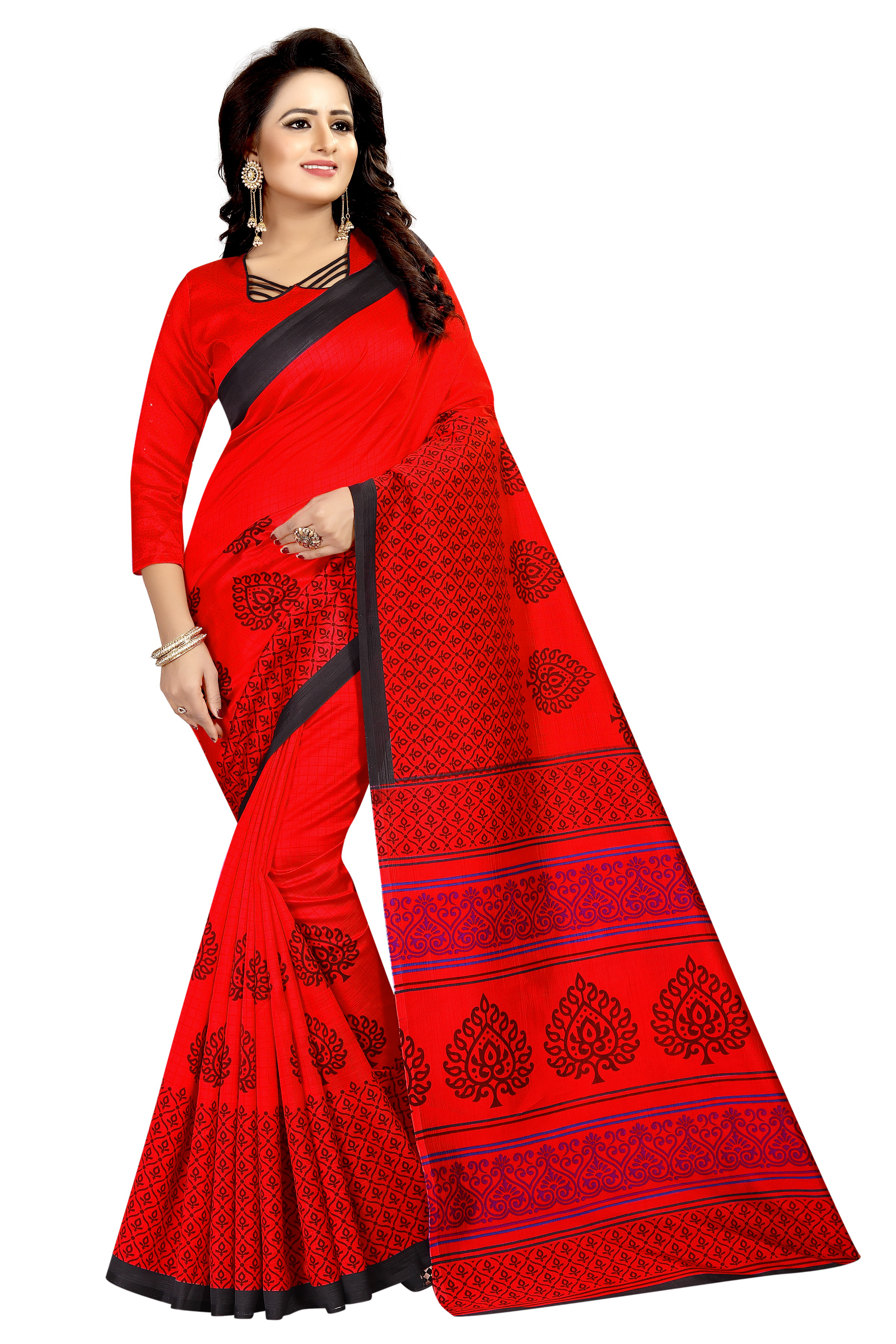 Mysore Silk Saree - 5.5 Mtr Length, 0.8 Mtr Blouse | Multi-color, Art Silk Fabric, Printed Pattern, Suitable For All Seasons
