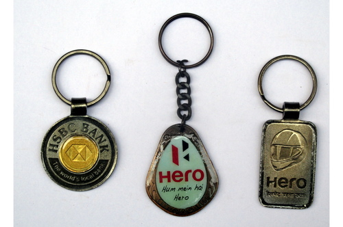 Metal Key Chain - Metal, Dimensions Vary, Silver Color | Durable, Customizable Design, Compact Size, Lightweight, Keychain Functionality