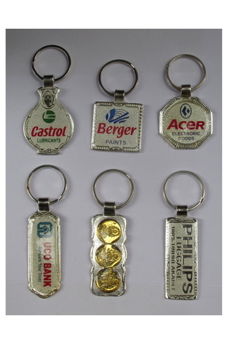 Custom shape metal keychains