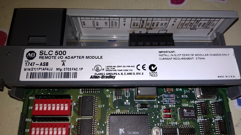 Allen Bradley I/o Module 1747-asb A