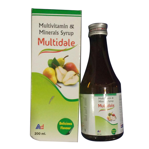 Multivitamin & Minerals Syrup - 200 Milliliter | 95% Purity, Hygienically Processed for All Ages