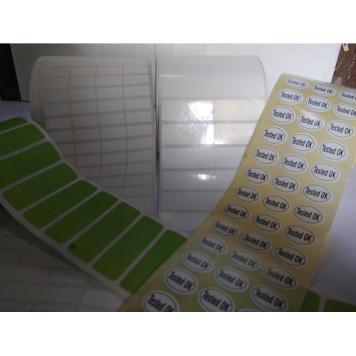 Printed Label - Cast Gloss Paper, Rectangular Dimensions, Green Color | Strong Adhesion, Tear & Moisture Resistant, High-Quality Thermal Print, Attractive Finish