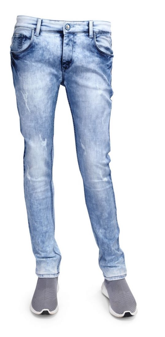 Blue Black Grey White Men's Jeans