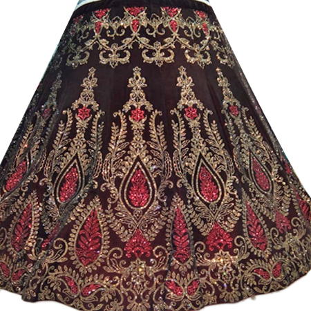 Ladies Designer Lehenga - Soft Fine Fabric, Embroidered Lace, Multicolor | Breathable, Lightweight, No Fade, Modern Sleeveless Style