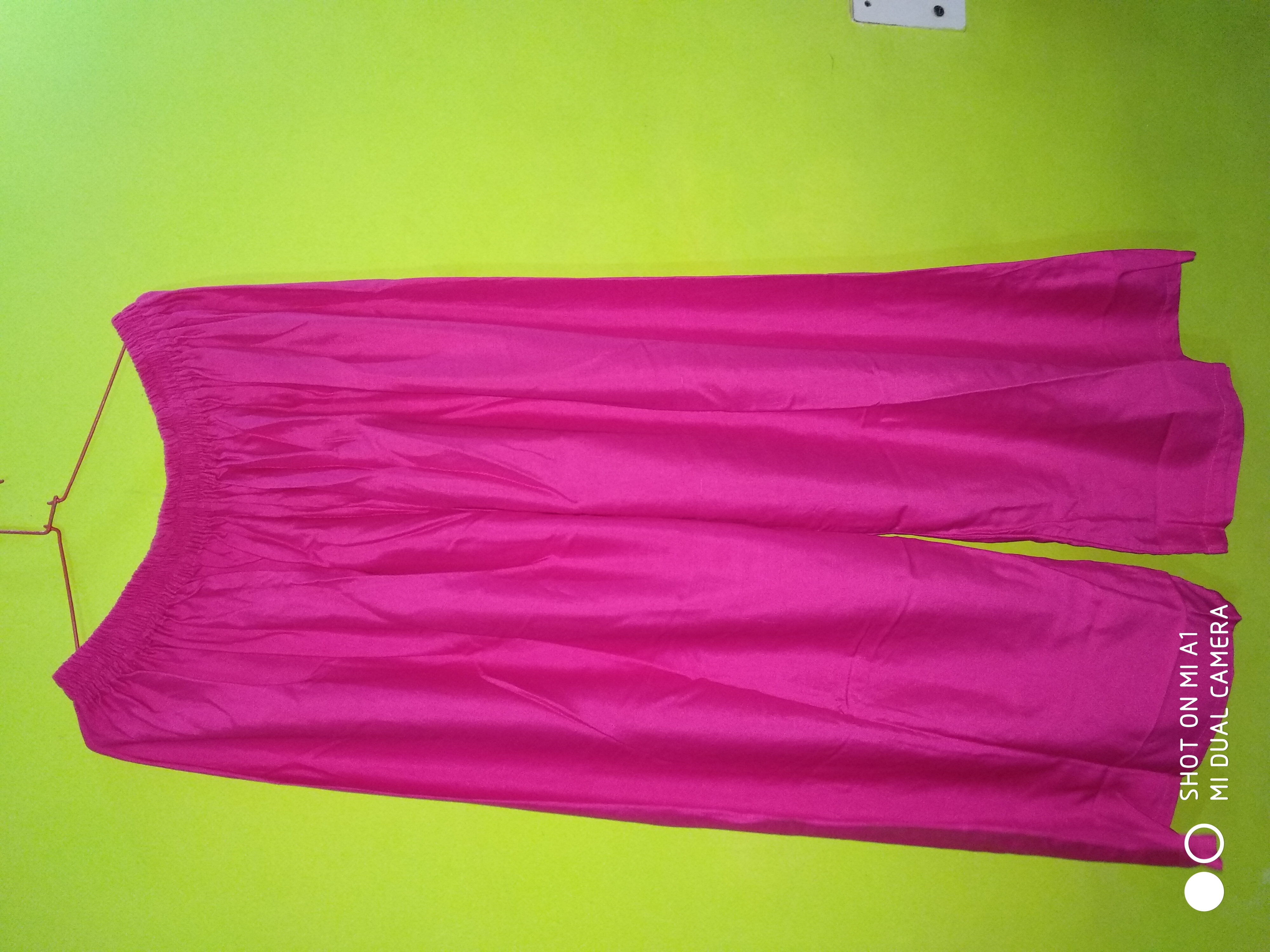 Plain Plazzo - Rayon Fabric, Size Free (28-50"), 40" Length | 20 Colors, Full Sleeves, Formal Dress, All Season, Plain Pattern