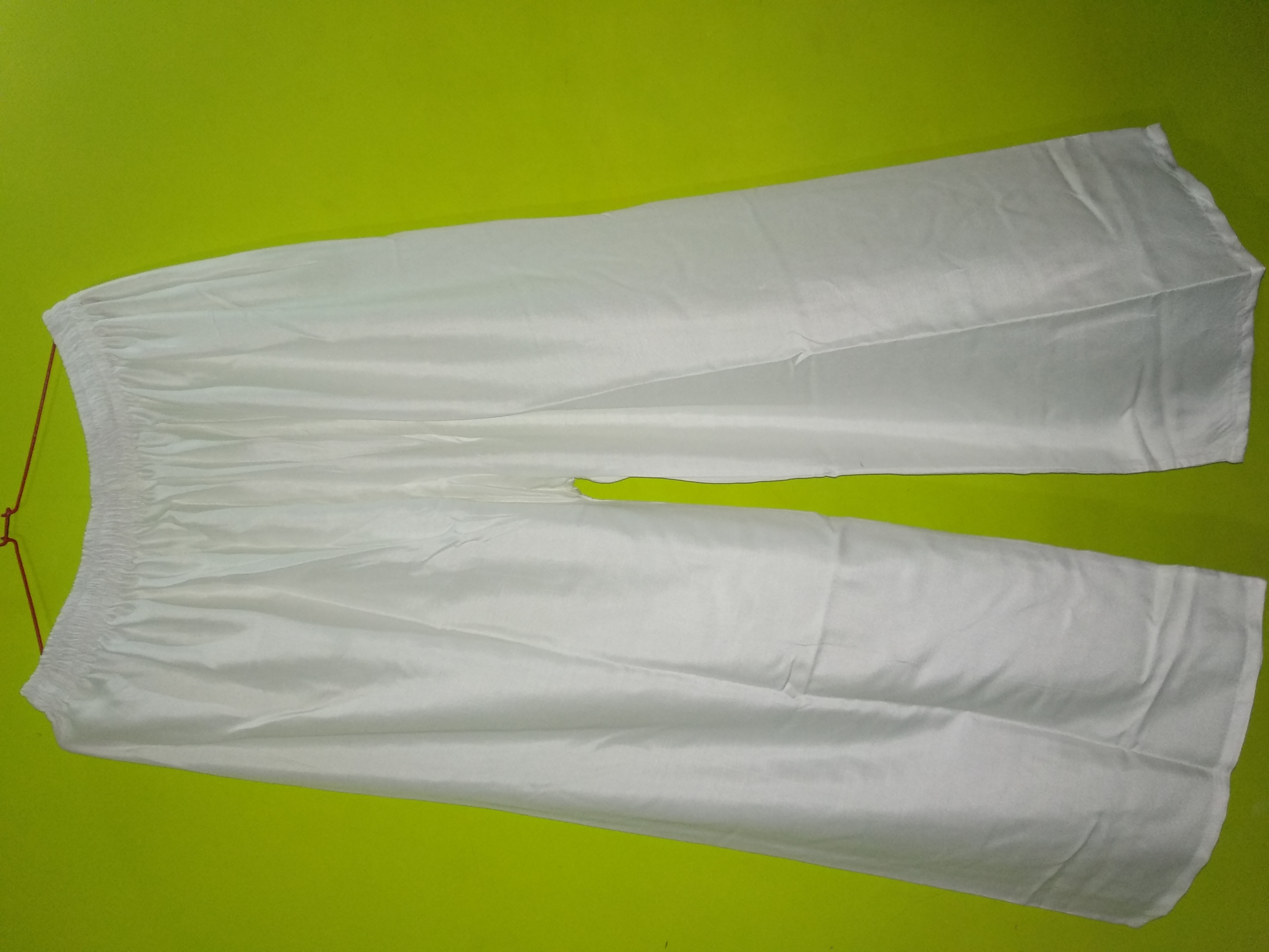 Plain Plazzo - Rayon Fabric, Size Free (28-50"), 40" Length | 20 Colors, Full Sleeves, Formal Dress, All Season, Plain Pattern