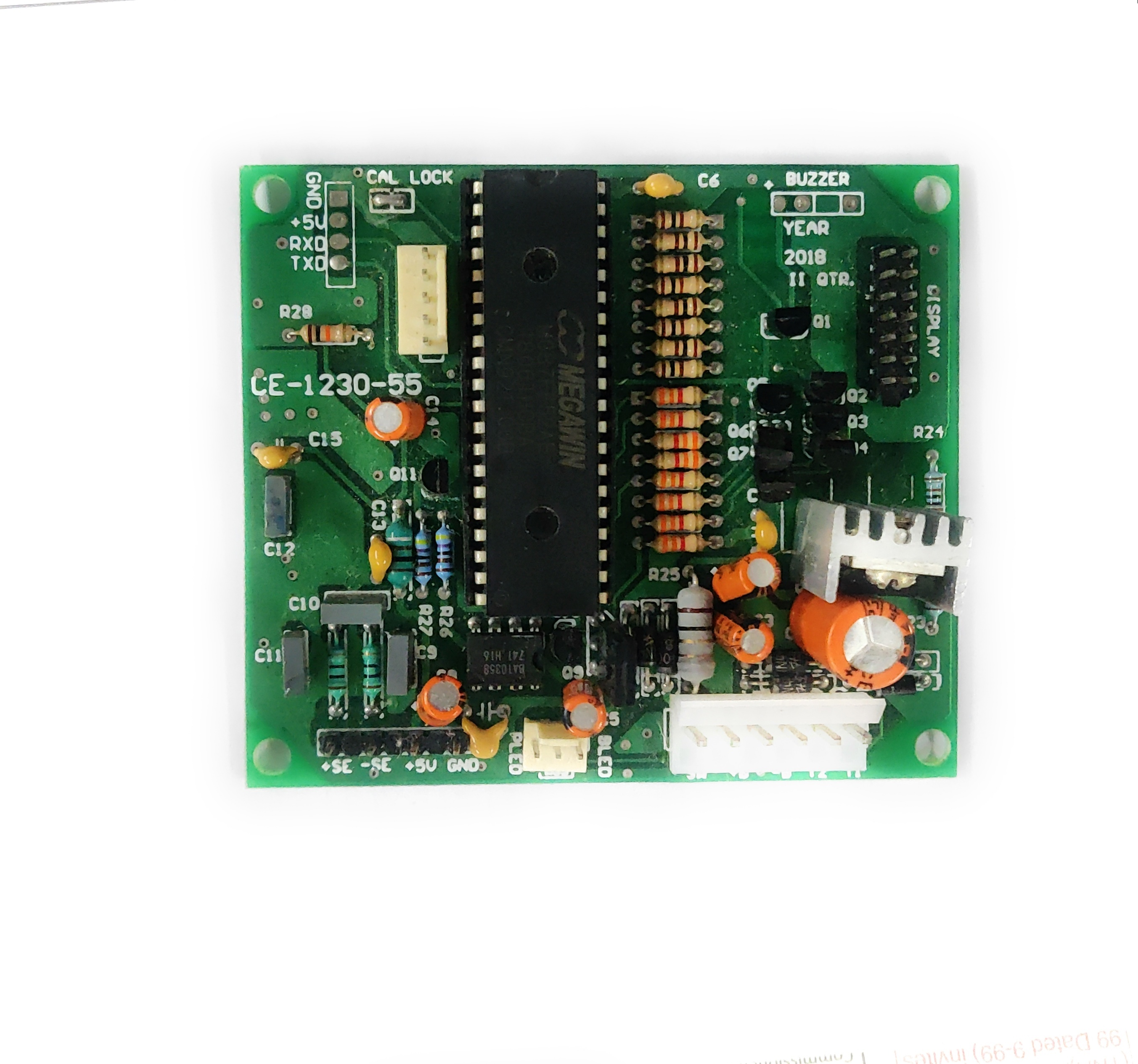 Weighing Pcb Ce55 - Single Pcb Solution With Ti 1230 Adc, 1 Ampere Power Supply, 70 Hour Battery Life, Moisture Proof Design, Led Display