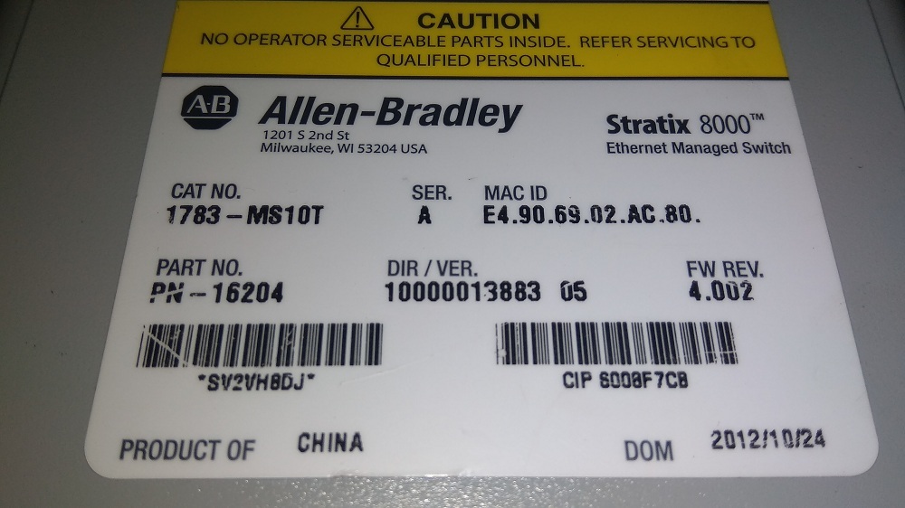 Allen Bradley Cpu Module