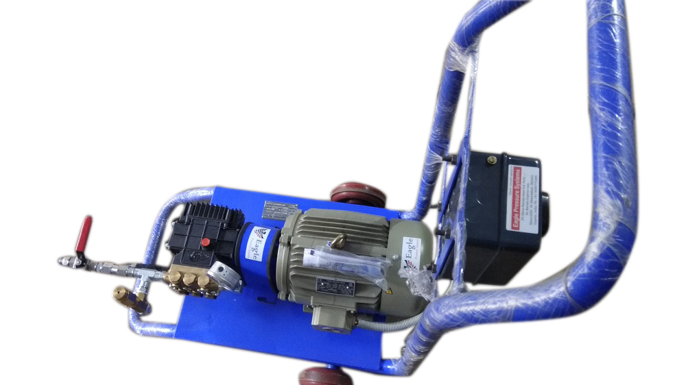 Electric Driven Hydro Test Pump - Color: Blue