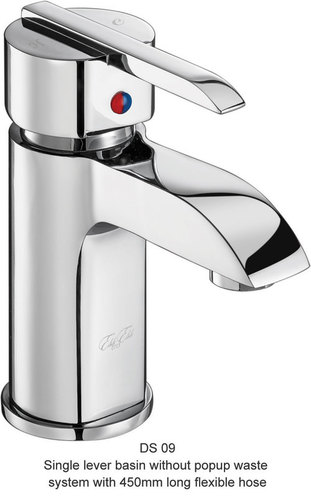 एकल लीवर बासिन बिना पॉप अप वेस्ट सिस्टम के