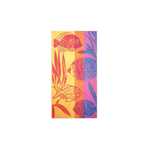 Jacquard Beach Towels - 100% Cotton, 27x54" To 40x60" Sizes | Multicolor, Soft, Highly Absorbent, Durable, Easy To Wash