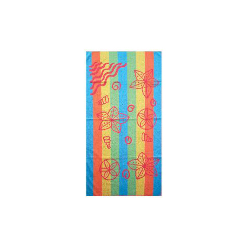 Jacquard Beach Towels - 100% Cotton, 27x54" To 40x60" Sizes | Multicolor, Soft, Highly Absorbent, Durable, Easy To Wash