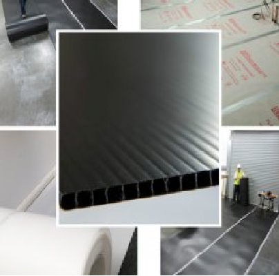 Transparent Corflute Temporary Floor Protection