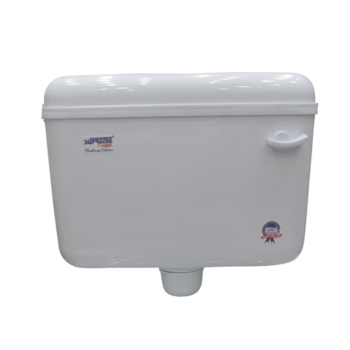 Flushing Cistern - Plastic Material, Wall Mounted, Square Shape, Polished Surface Finish | Easy To Operate Functionality