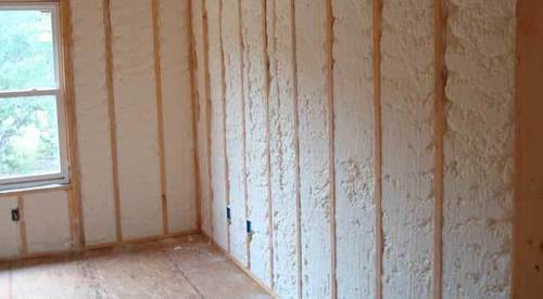 home insulation spray foam walls