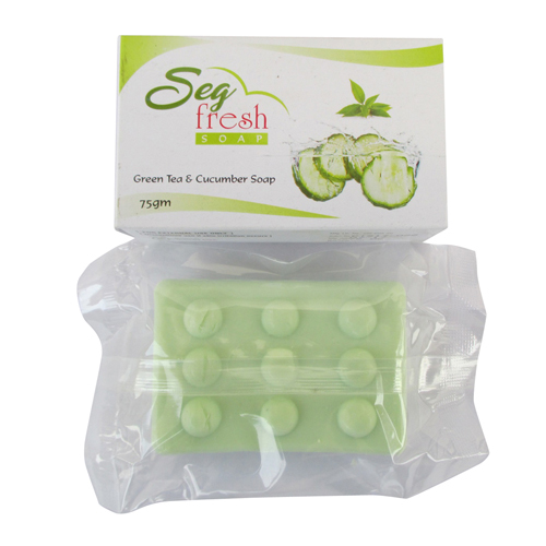 Green Tea And Cucumber Soap - Lime Extract, Glycerin Infused, Green | Nourishing, Non-drying, All Day Freshness, Custom Logo Packaging