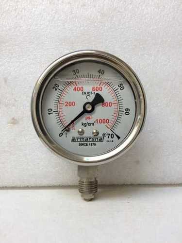 Glycerin Pressure Gauge Dial Material: Glass