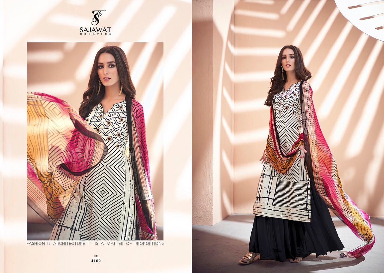 White Sajawat Creation Noor Vol 2