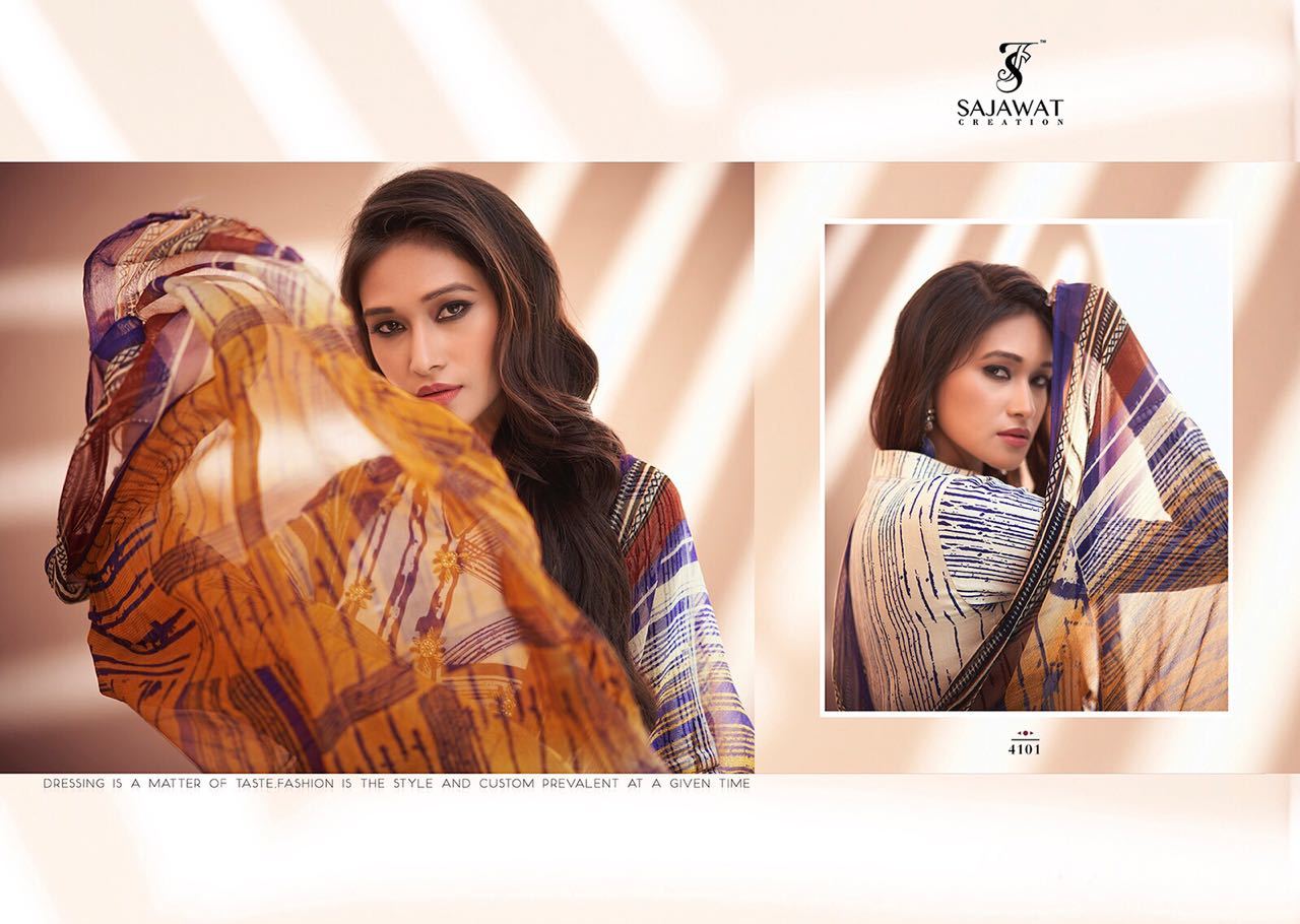 White Sajawat Creation Noor Vol 2