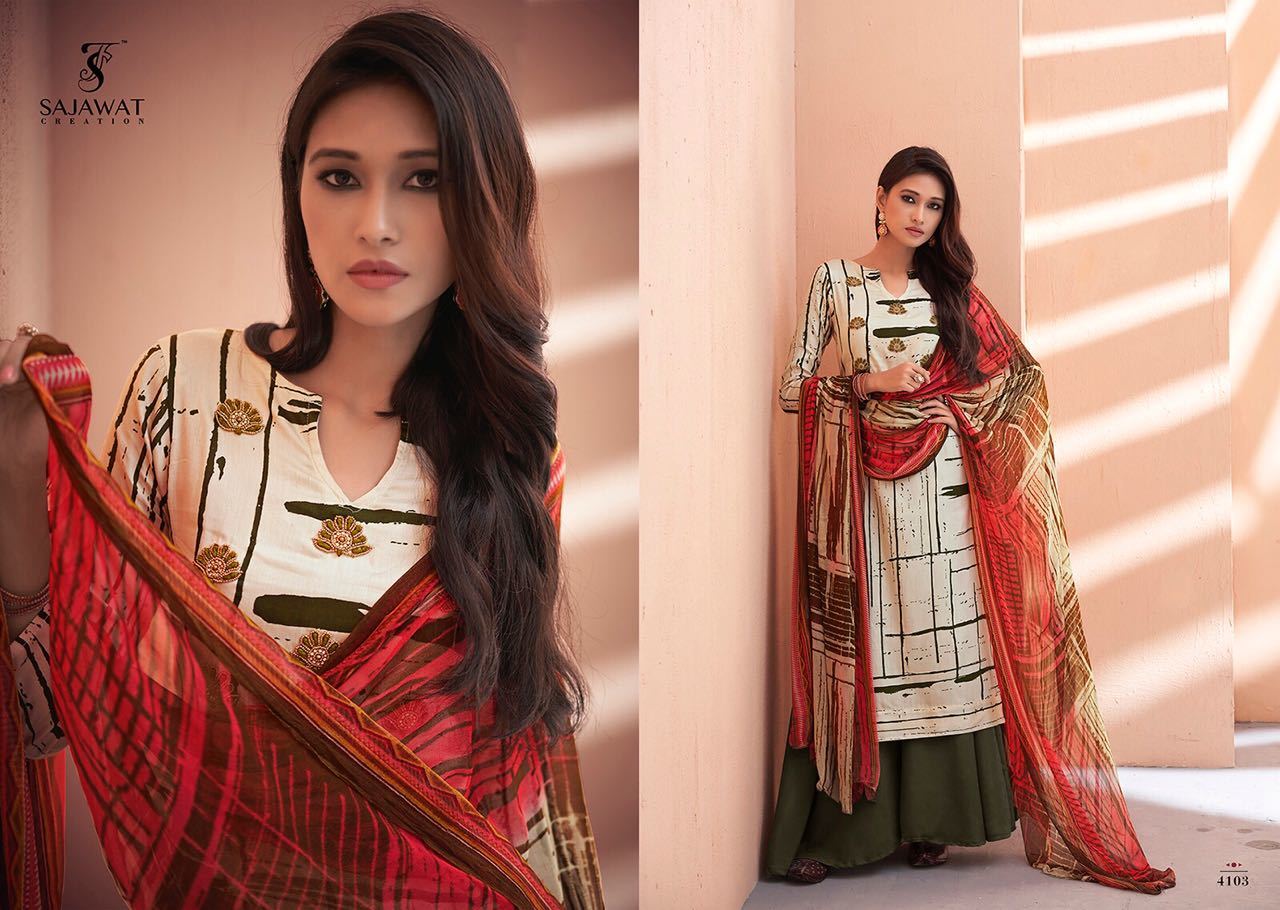 White Sajawat Creation Noor Vol 2