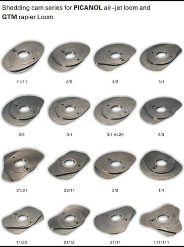 पिकानोल एयर जेट लूम और जीटीएम रेपियर लूम के लिए शेडिंग कैम सीरीज
