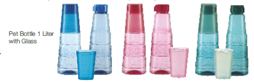 पेट बॉटल 1 लिटर ग्लास कैविटी के साथ मात्रा: सिंगल पीस