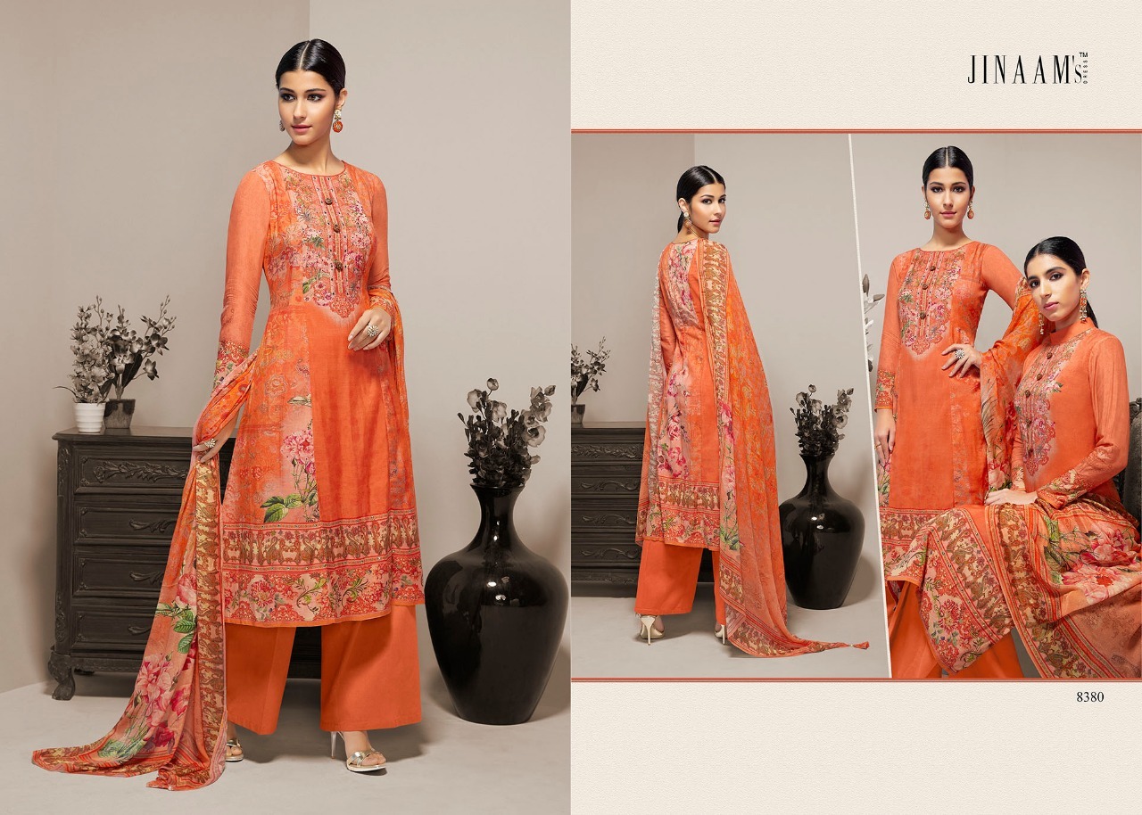 Yellow Jinam Carnation Salwar Suits