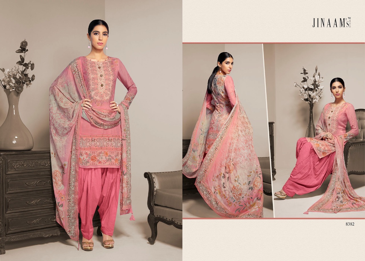Yellow Jinam Carnation Salwar Suits