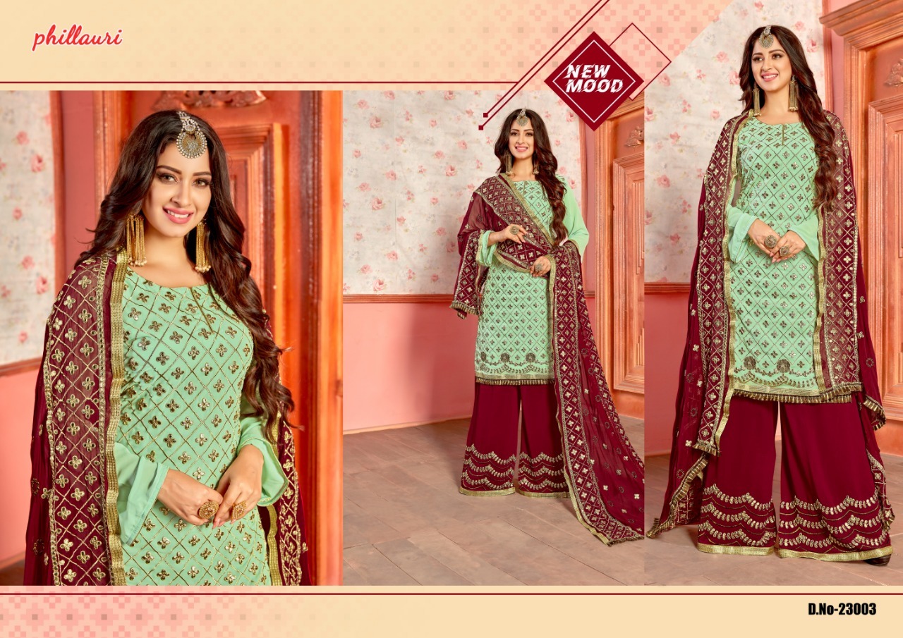 Black And Pink Designer Plazzo Salwar Suits