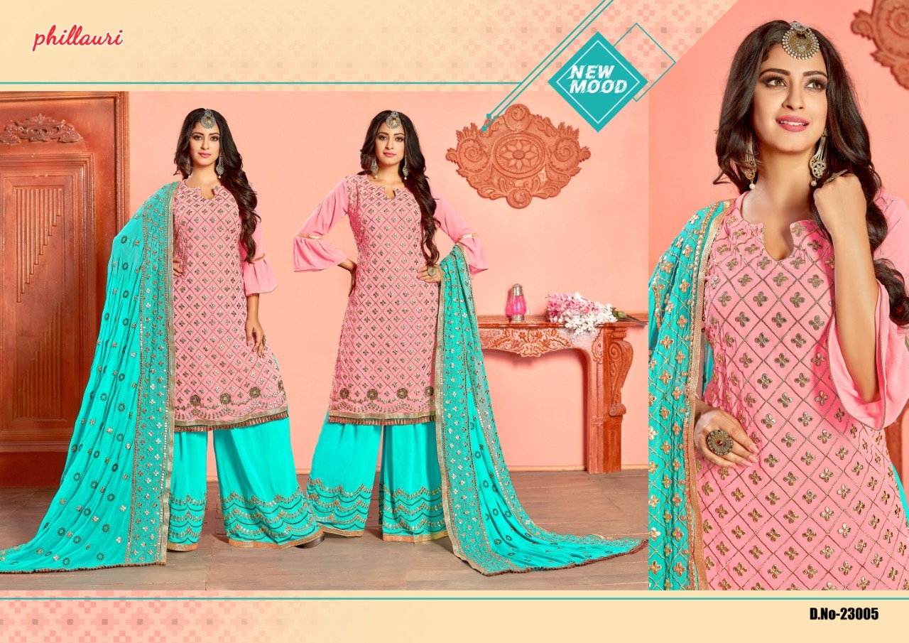 Black And Pink Designer Plazzo Salwar Suits