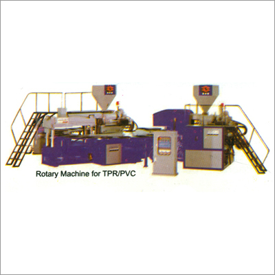 White & Blue Rotary Machine For Tpr-Pvc