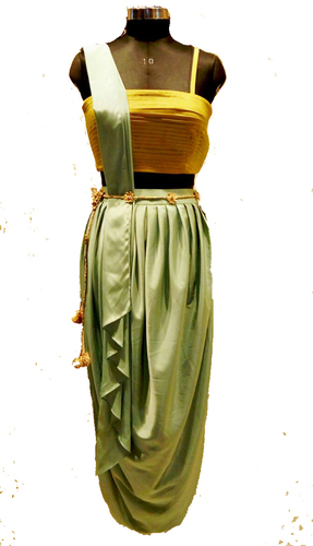 Drape Saree Bust Size: 38 Inch (In)