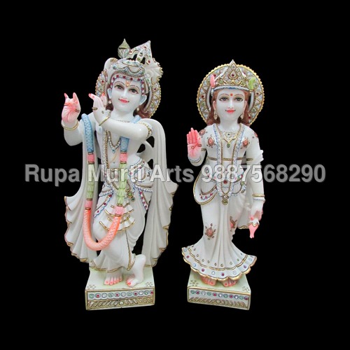 Marble Radha Krishna Statues