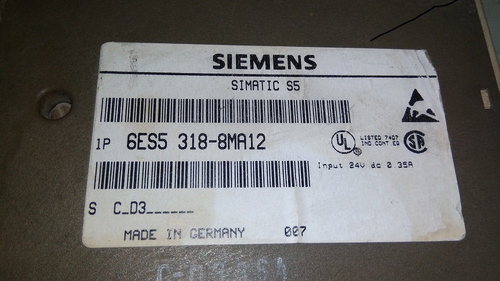 Siemens S5 Module - Industrial Grade Plastic & Metal, 120x40x120mm Grey, Modular Expandable Automation Module
