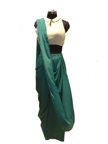 Crape Saree Bust Size: 38 Inch (In)