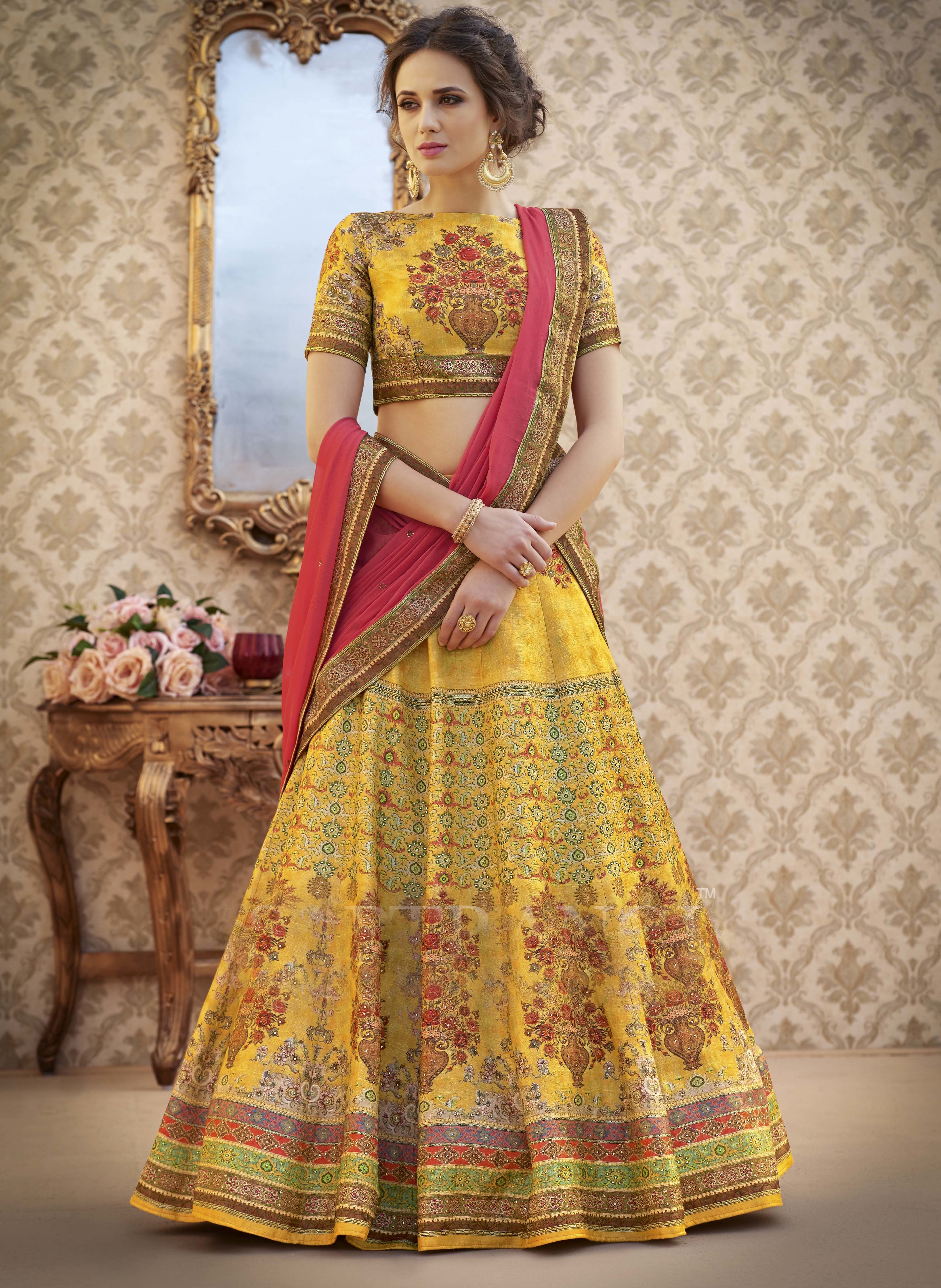 Designer Digital Gown & Lehenga - Color: As Per Image