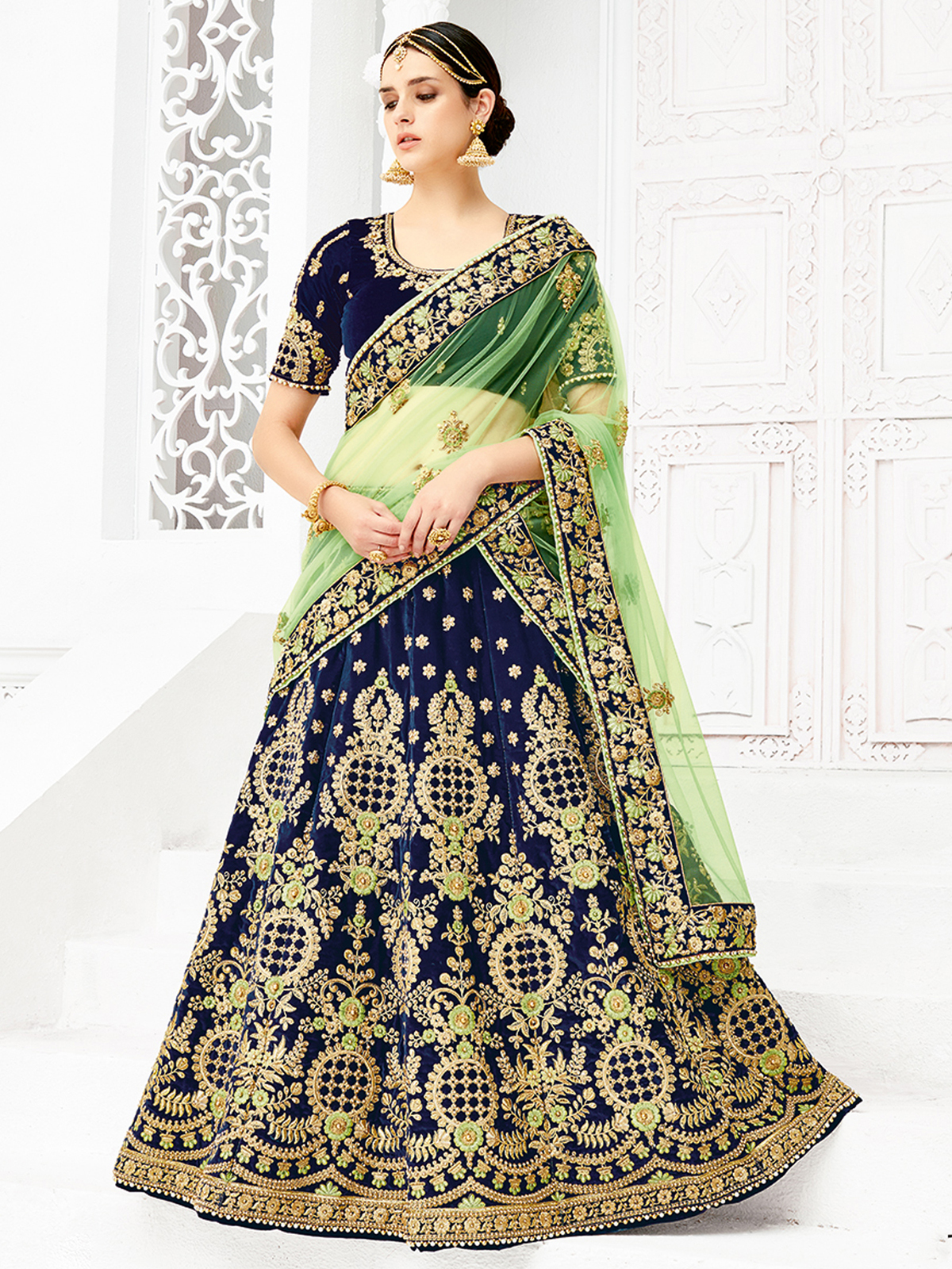 As Per Image Wedding Bridal Lehenga