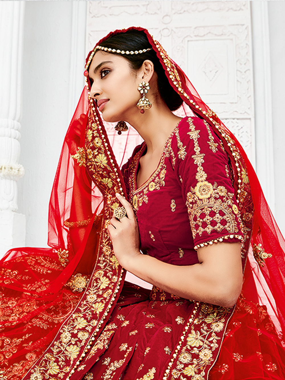 As Per Image Wedding Bridal Lehenga