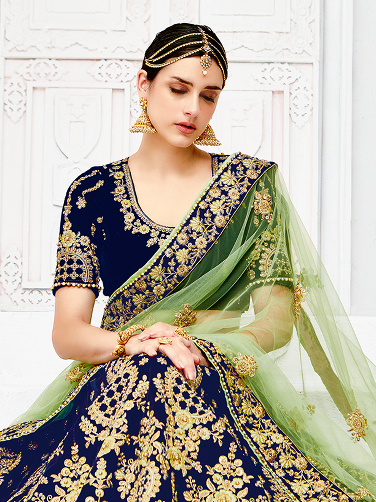 As Per Image Wedding Bridal Lehenga