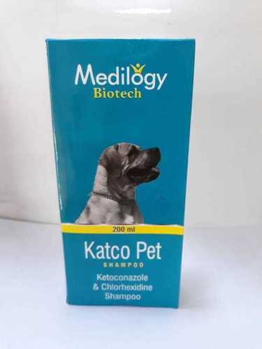 Katco-Pet Shampoo - Pet Medicine, 200ml Size, Blue Color | Easy Usable Anti-Fungal & Anti-Bacterial Shampoo for Dogs & Cats
