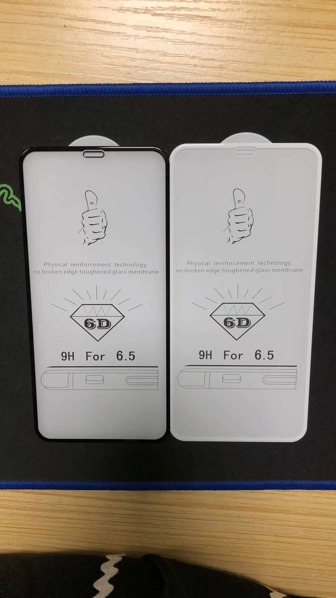 Tempered Glass Screen Protector 2.5d 3d 5d 6d Display Color: Black & White