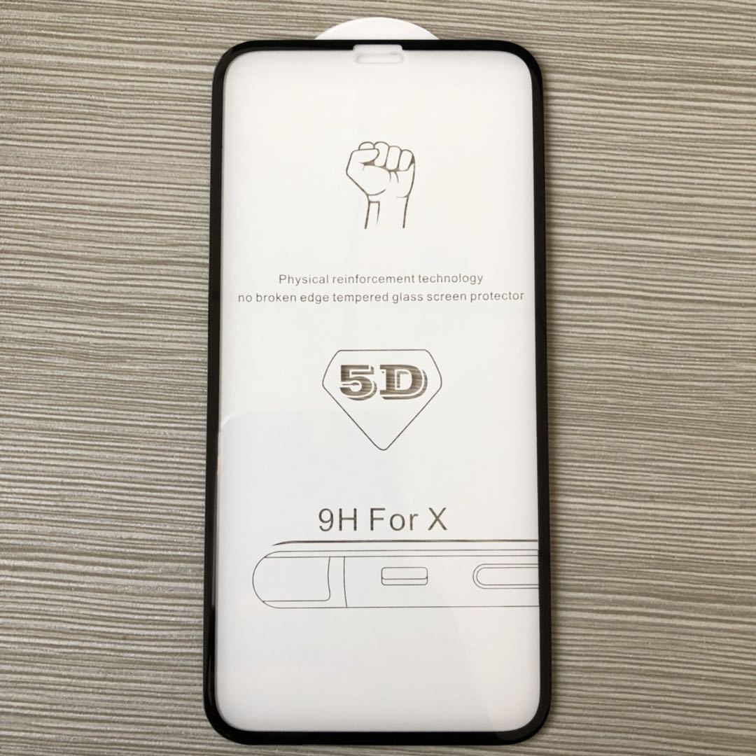 Tempered Glass Screen Protector 2.5d 3d 5d 6d Display Color: Black & White