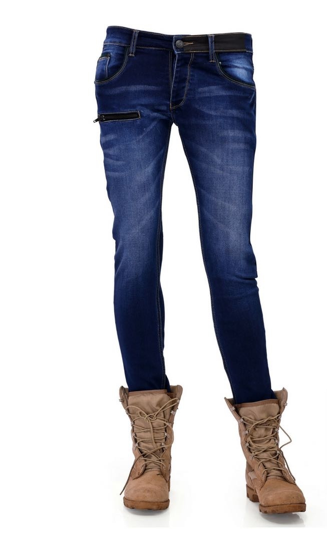 Blue Black Grey White Regular Fit Men Jeans