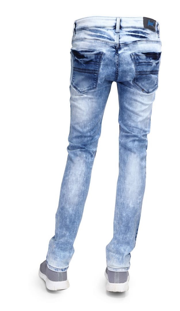 Blue Black Grey White Regular Fit Men Jeans
